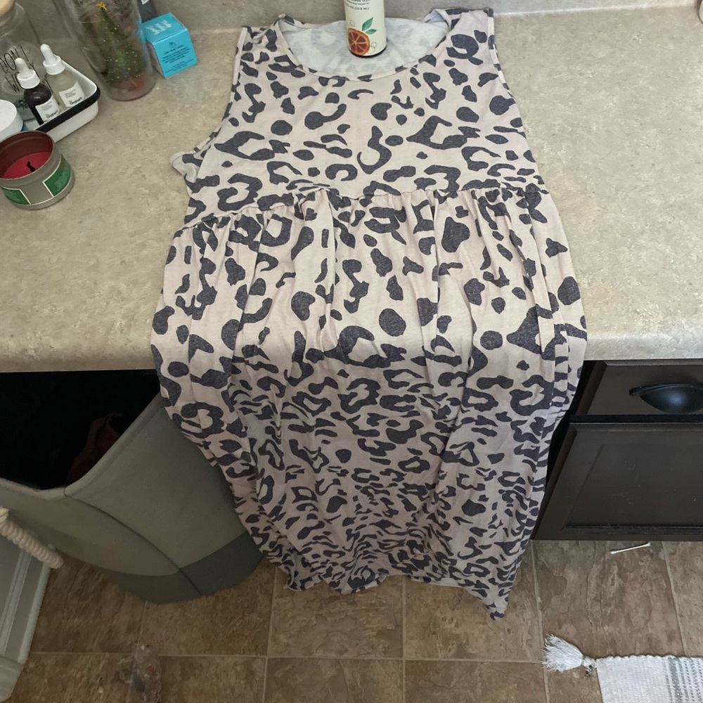 Maxi boutique cheetah dress without tags 1-2xl